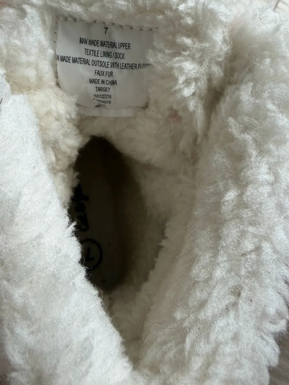 Cat & Jack Pink and Black Kids Snow Boots with Faux Fur
